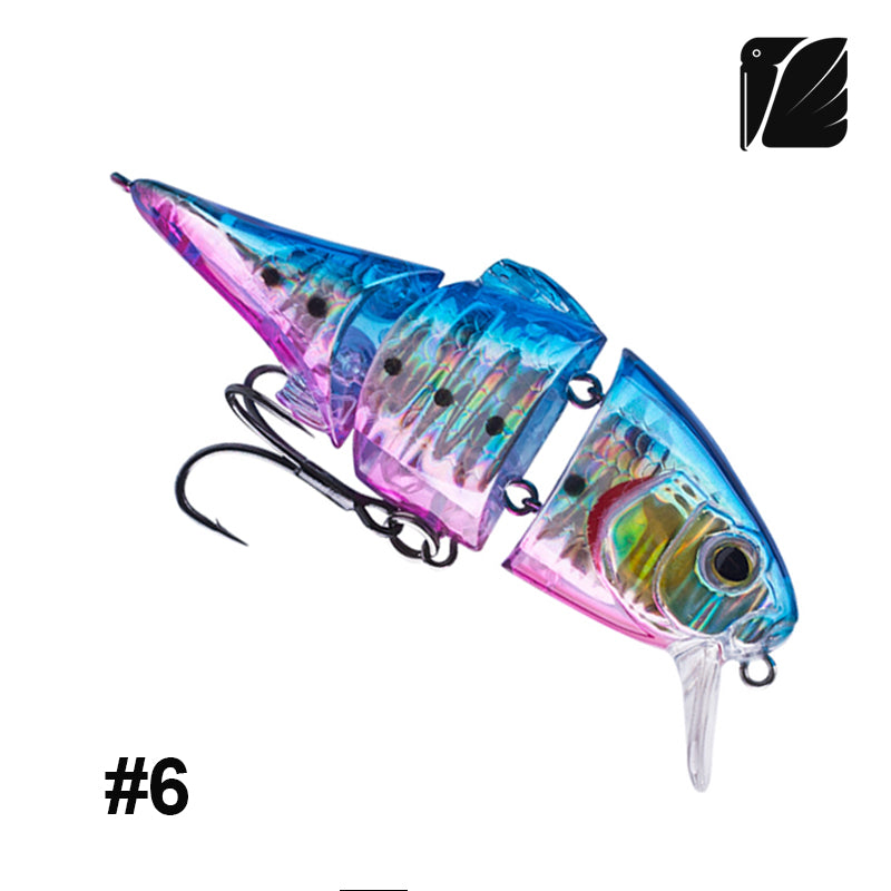 Lureel Multi-Jointed Swimbait #GD72 - Floating Design