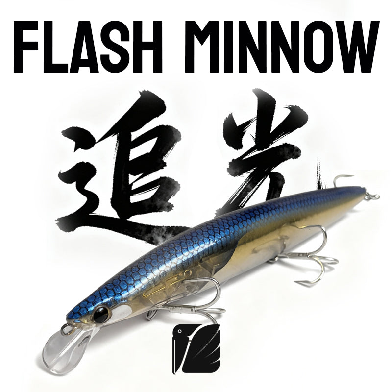 Lureel GlareX Series Flashing Floating Minnow #FM144 - Active Flashing