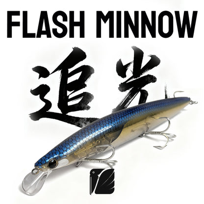 Lureel GlareX Series Flashing Floating Minnow #FM144 - Active Flashing