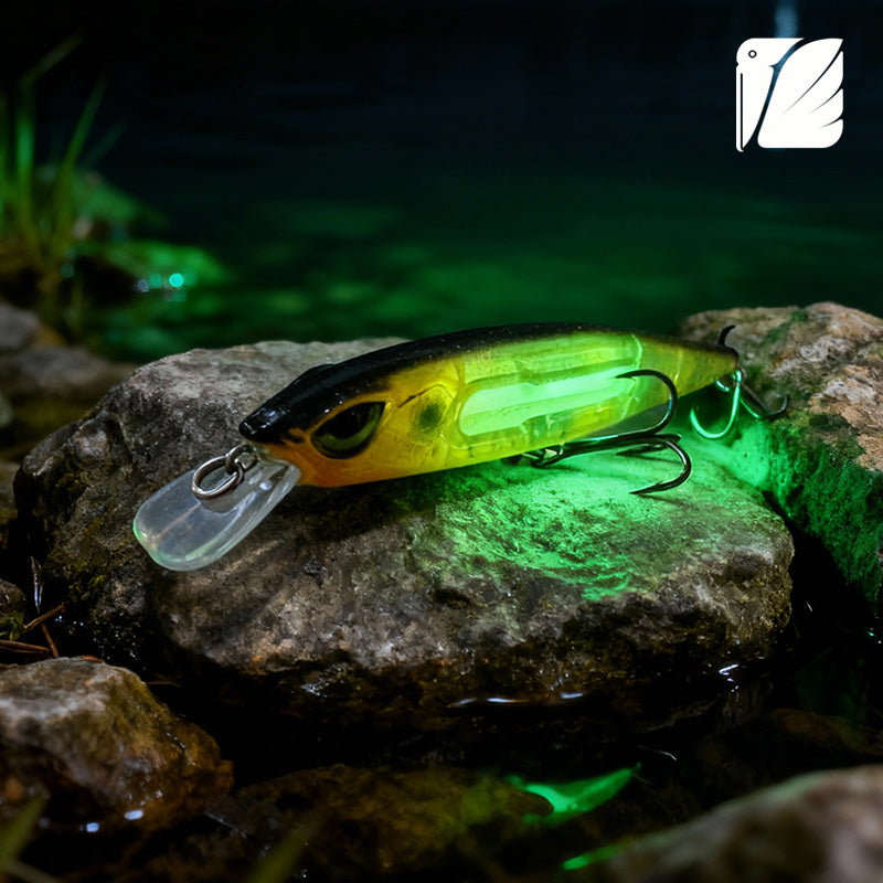 Lureel GlareX Series Magic Lamp Sinking Minnow #ML100 - Active Flashing