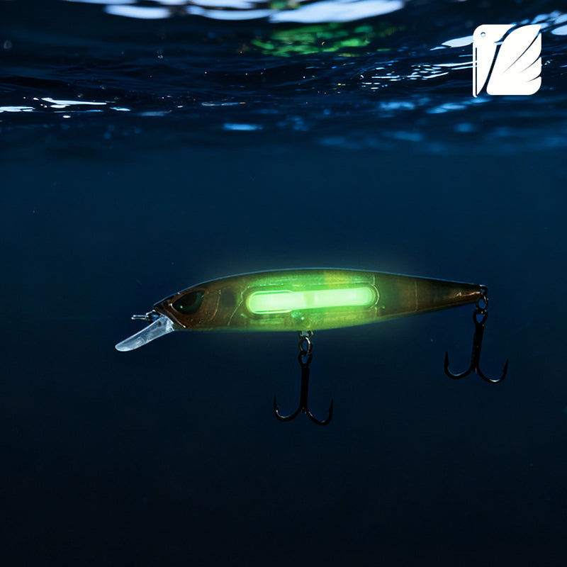 Lureel GlareX Series Magic Lamp Sinking Minnow #ML100 - Active Flashing