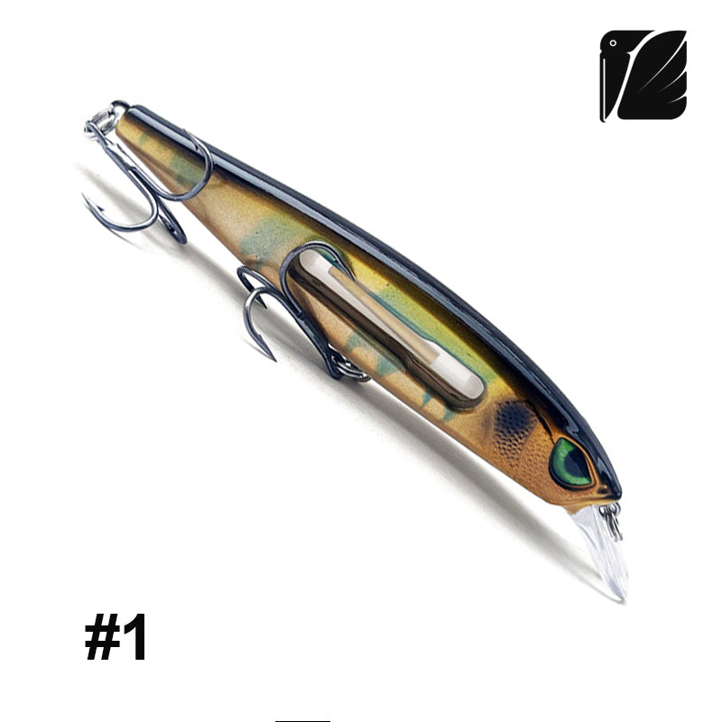Lureel GlareX Series Magic Lamp Sinking Minnow #ML100 - Active Flashing