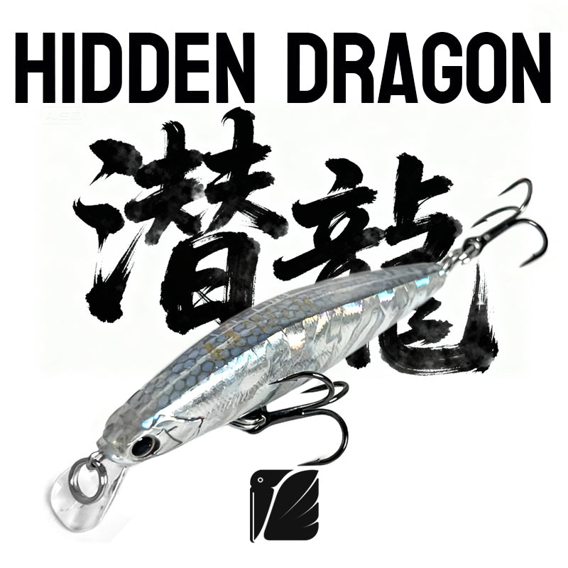 Lureel Hidden-Dragon sinking minnow #HD80 - with LRA&MWTS