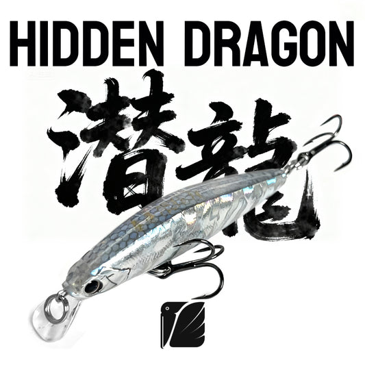 Lureel Hidden-Dragon sinking minnow #HD80 - with LRA&MWTS