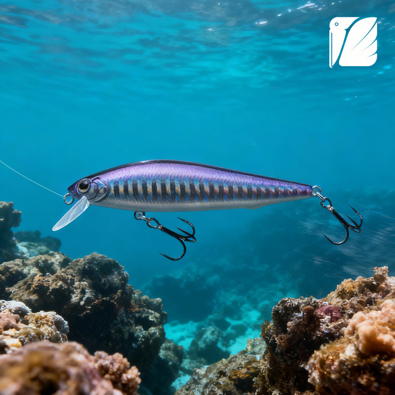 Lureel Hidden-Dragon sinking minnow #HD80 - with LRA&MWTS