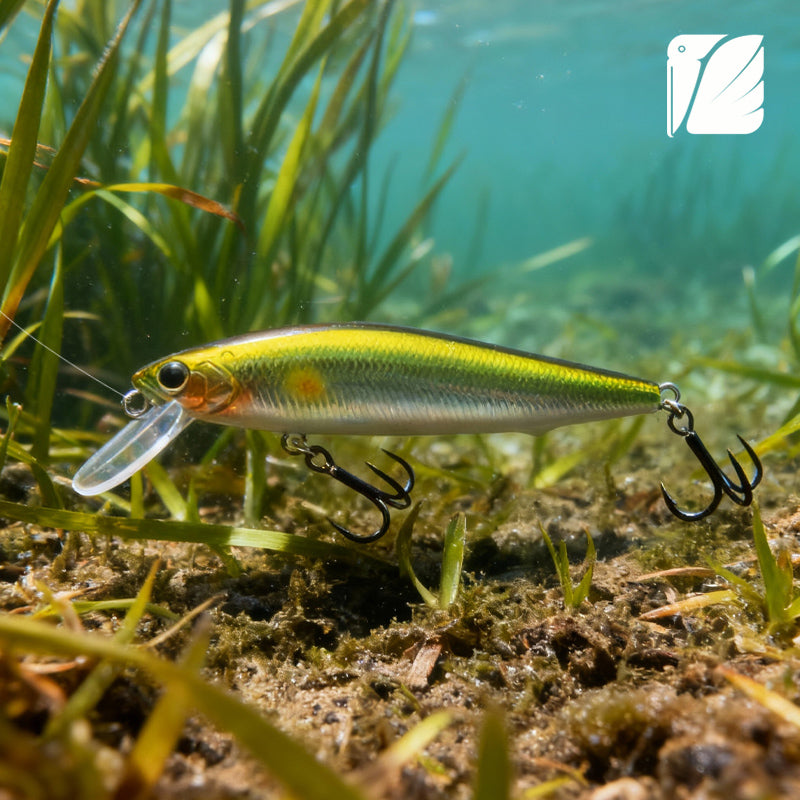 Lureel Hidden-Dragon sinking minnow #HD80 - with LRA&MWTS