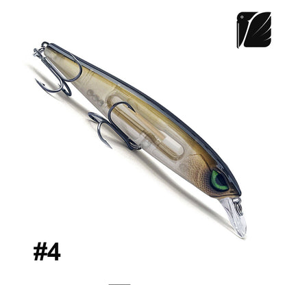 Lureel GlareX Series Magic Lamp Sinking Minnow #ML100 - Active Flashing