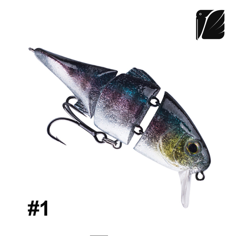 Lureel Multi-Jointed Swimbait #GD72 - Floating Design