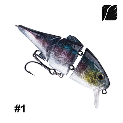 Lureel Multi-Jointed Swimbait #GD72 - Floating Design