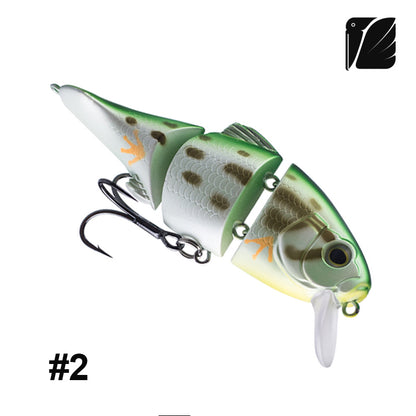 Lureel Multi-Jointed Swimbait #GD72 - Floating Design