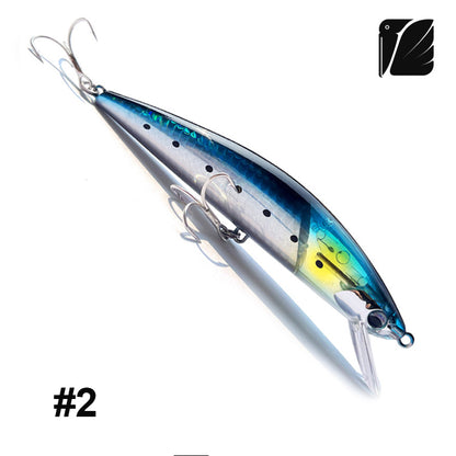 Lureel GlareX Series Ocean Light Sinking Minnow #OL125 - Active Flashing