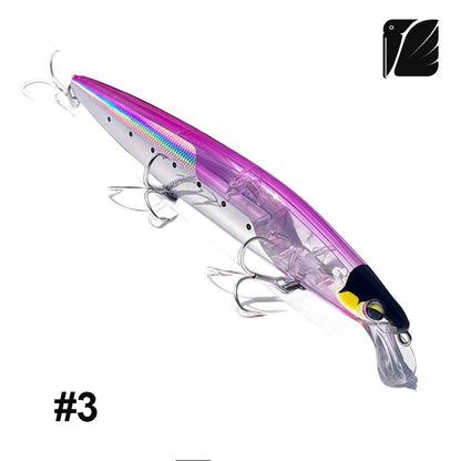 Lureel GlareX Series Flashing Floating Minnow #FM144 - Active Flashing