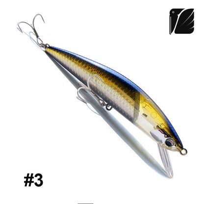 Lureel GlareX Series Ocean Light Sinking Minnow #OL125 - Active Flashing