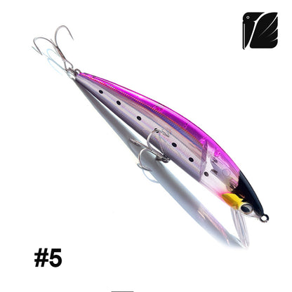 Lureel GlareX Series Ocean Light Sinking Minnow #OL125 - Active Flashing