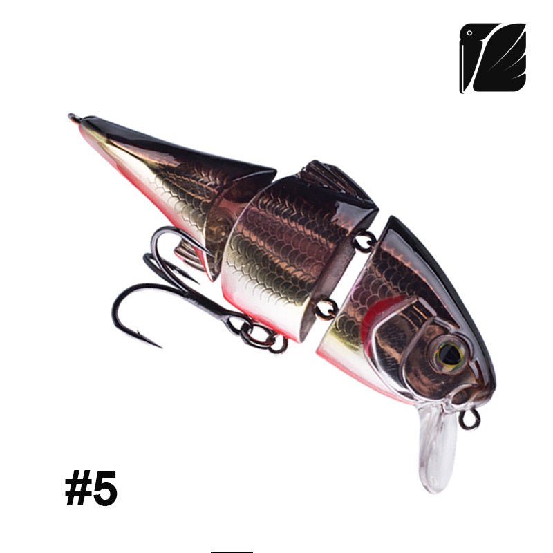 Lureel Multi-Jointed Swimbait #GD72 - Floating Design