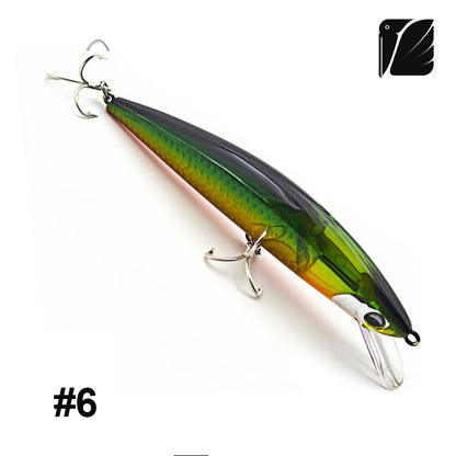 Lureel GlareX Series Ocean Light Sinking Minnow #OL125 - Active Flashing